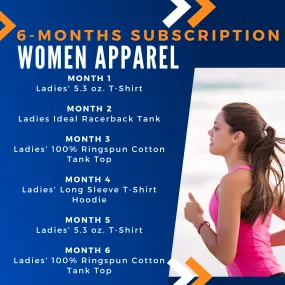 6-Months Subscription: Women's Apparel