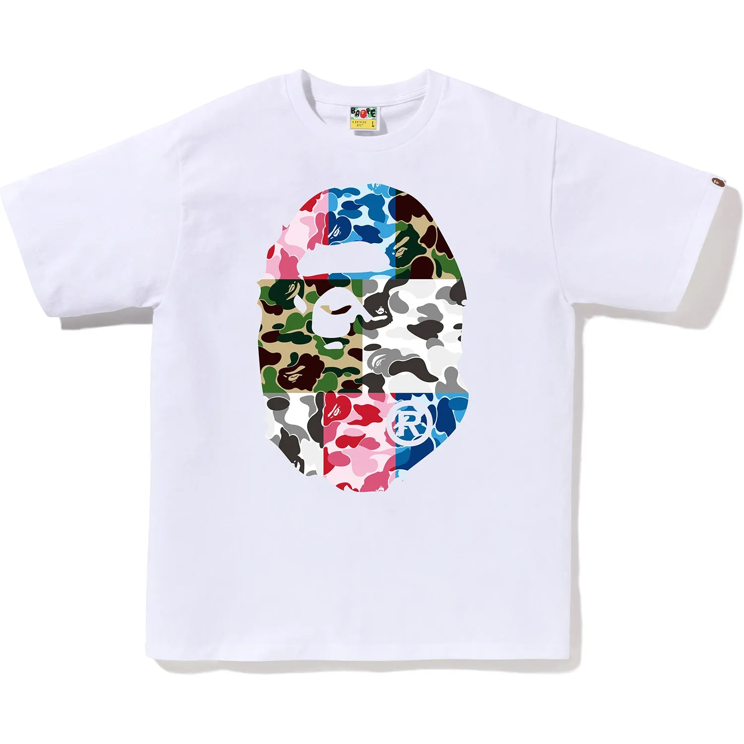 ABC CAMO CRAZY BIG APE HEAD TEE MENS