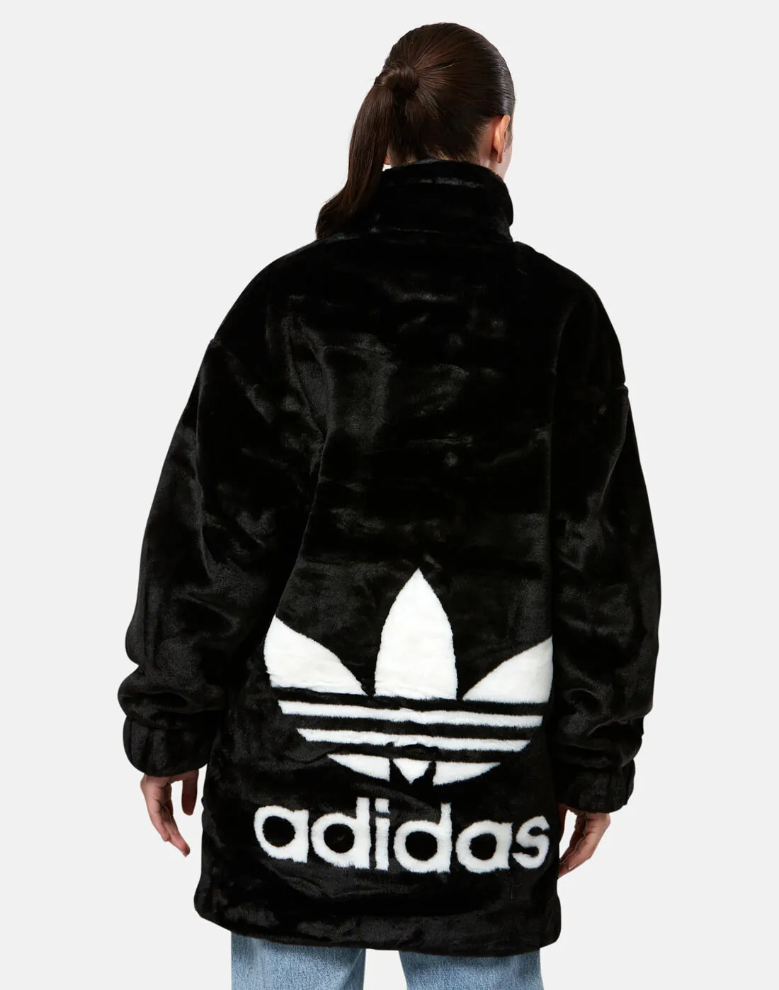 adidas Originals Womens Faux Fur Jacket