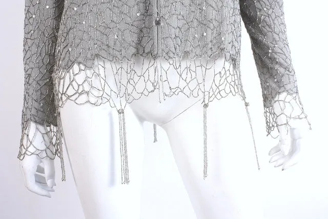 ARMANI Beaded Cardigan Sweater