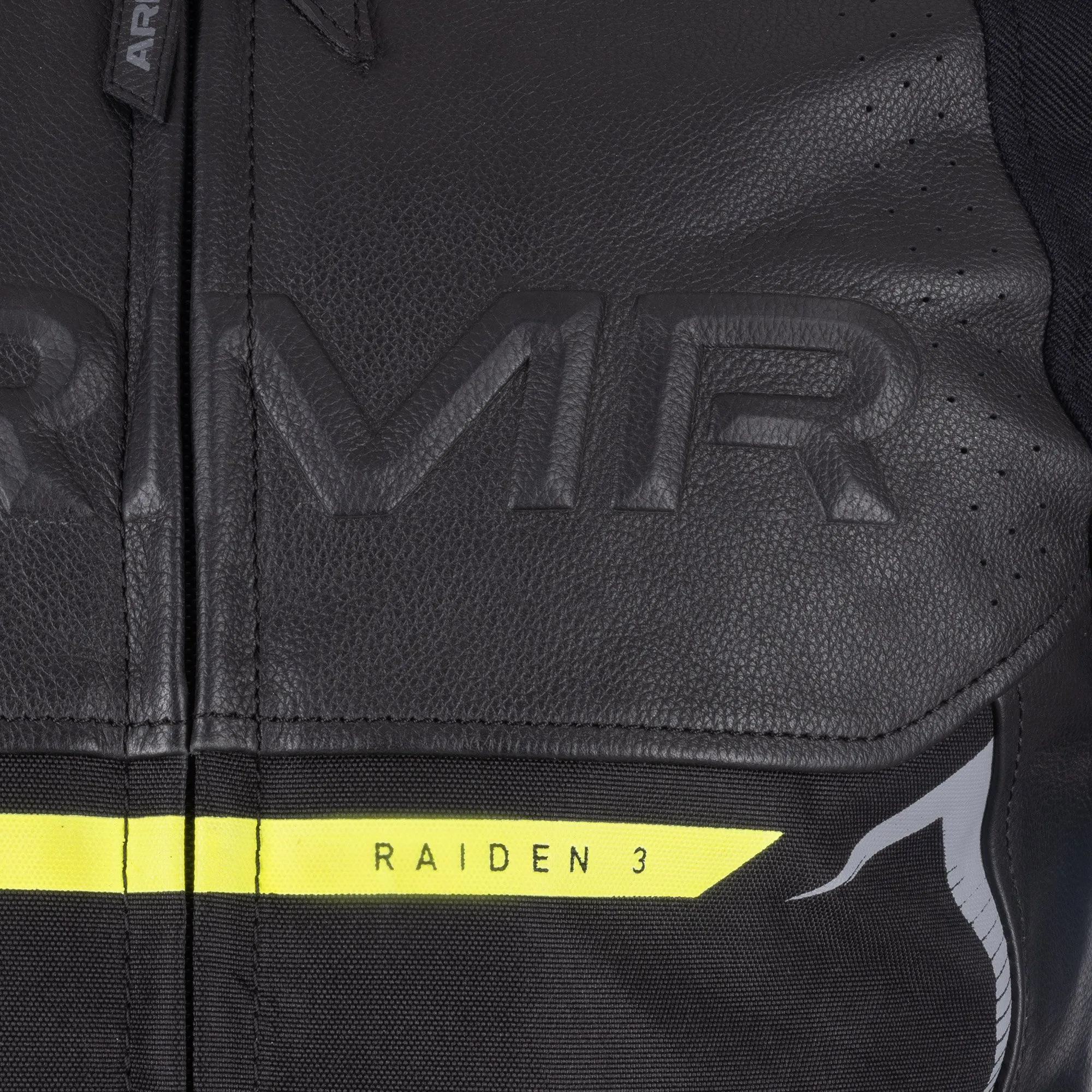 ARMR Raiden 3.0 Leather Jacket - Black/Yellow