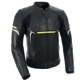 ARMR Raiden 3.0 Leather Jacket - Black/Yellow