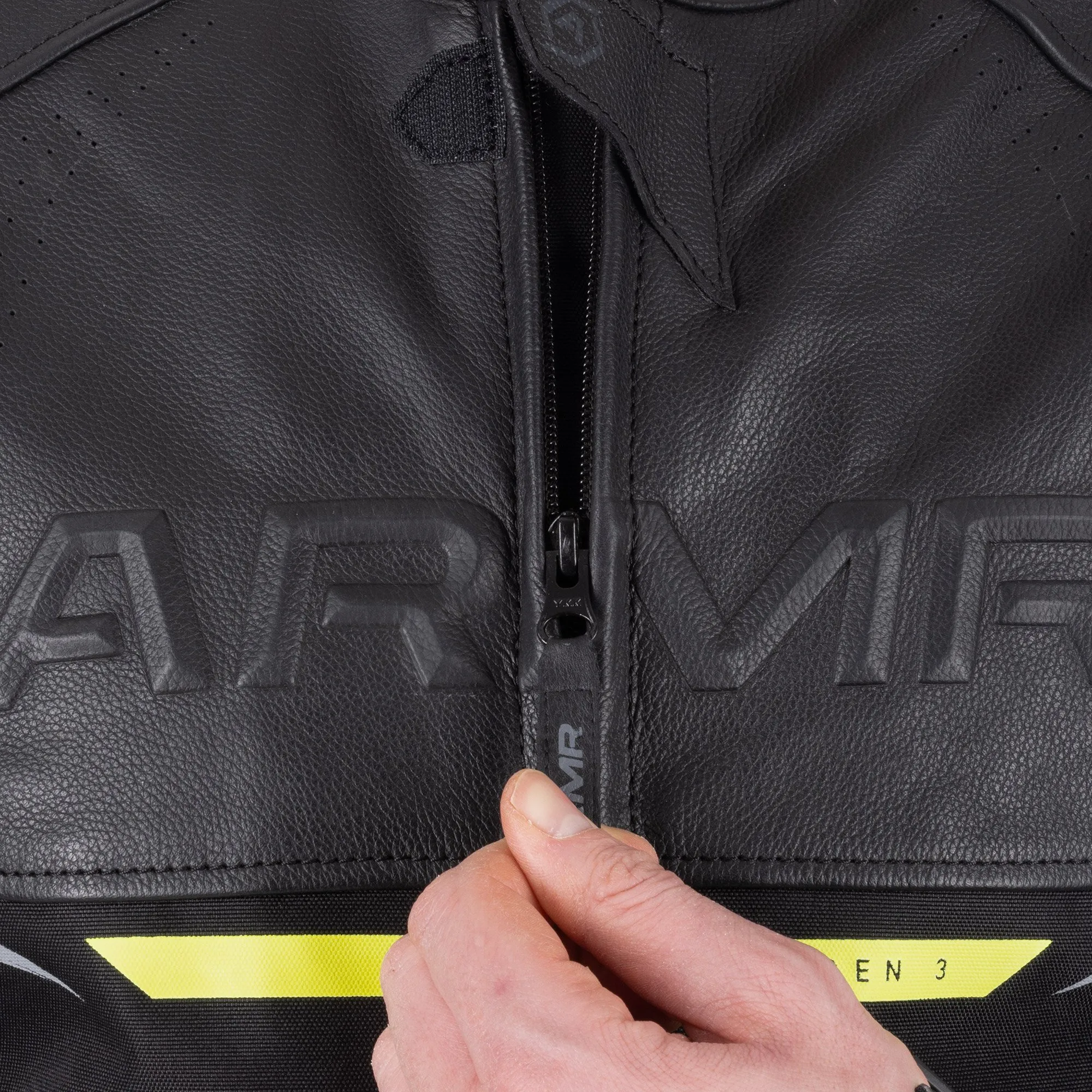 ARMR Raiden 3.0 Leather Jacket - Black/Yellow