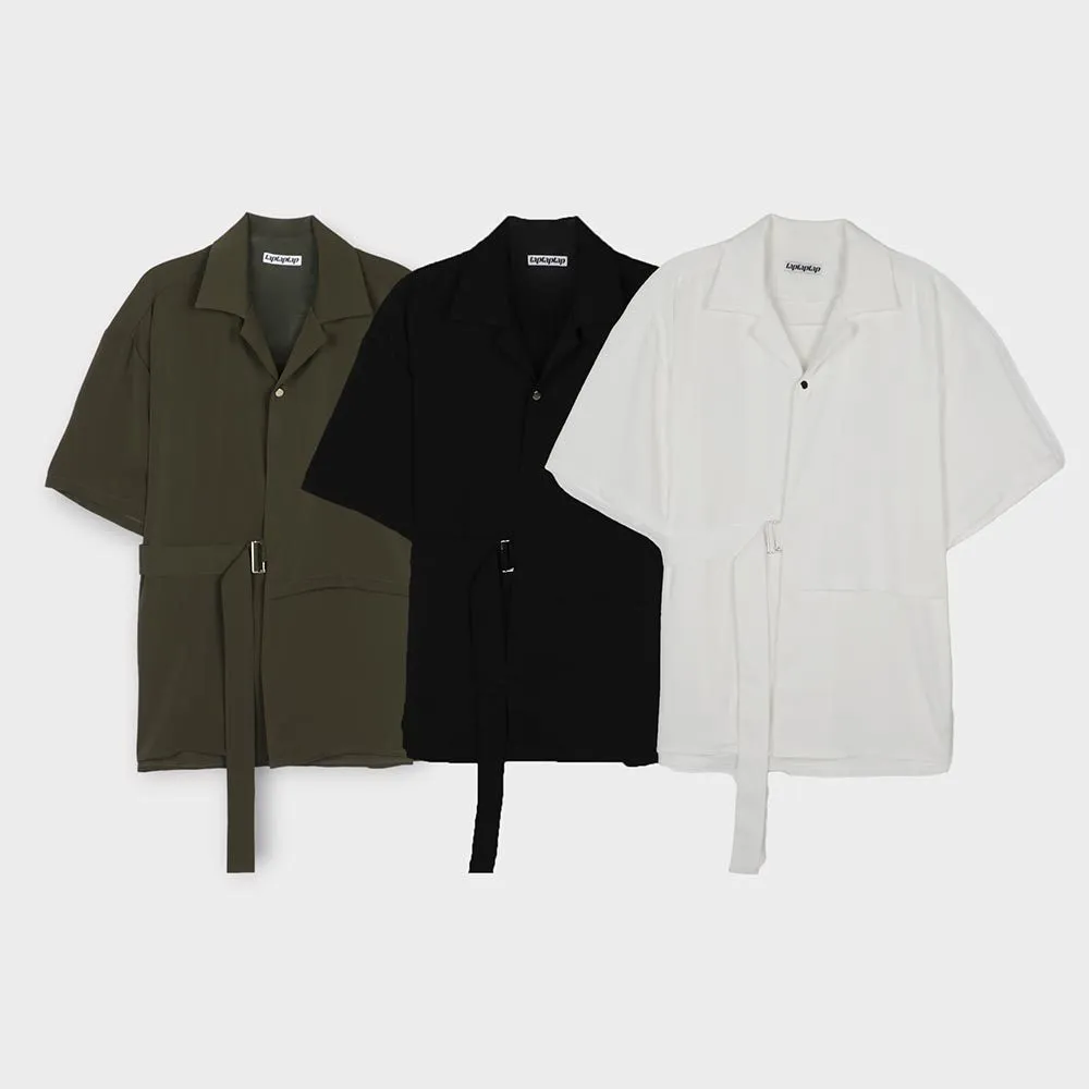 ASCLO  |Unisex Street Style Plain Short Sleeves Oversized Shirts