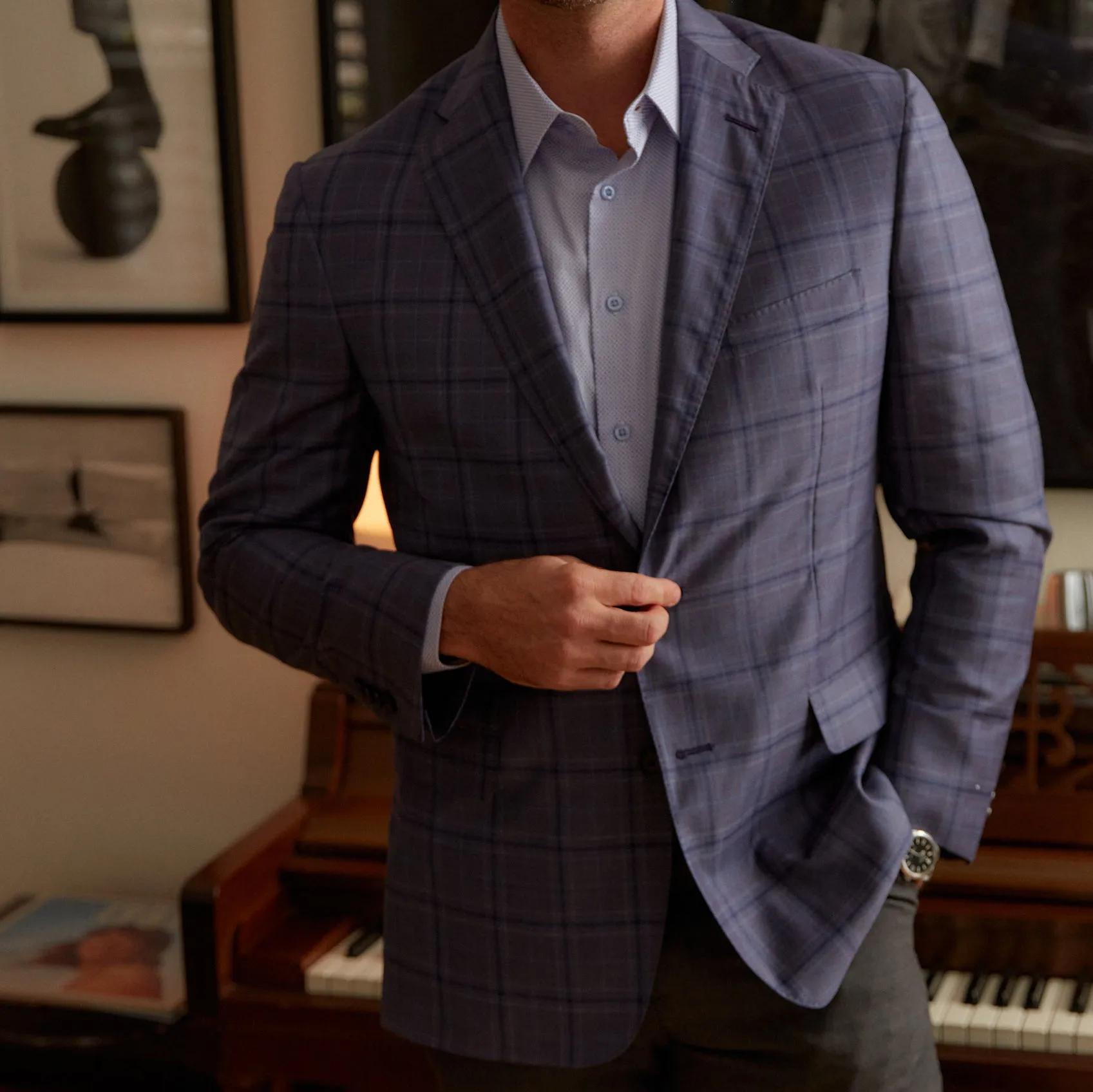 Audubon Lavender Check Sport Coat