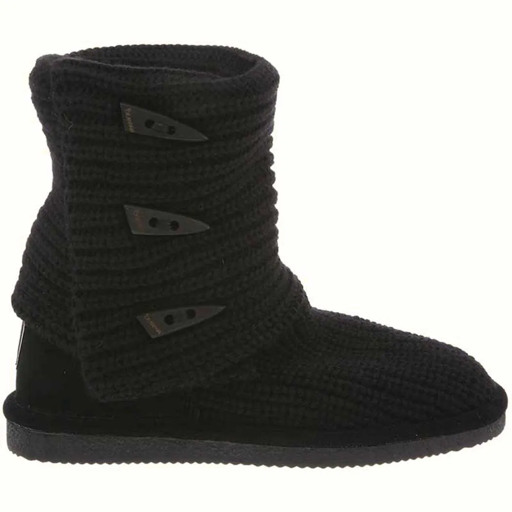 Bearpaw Knit Tall Boot Black (Women's)