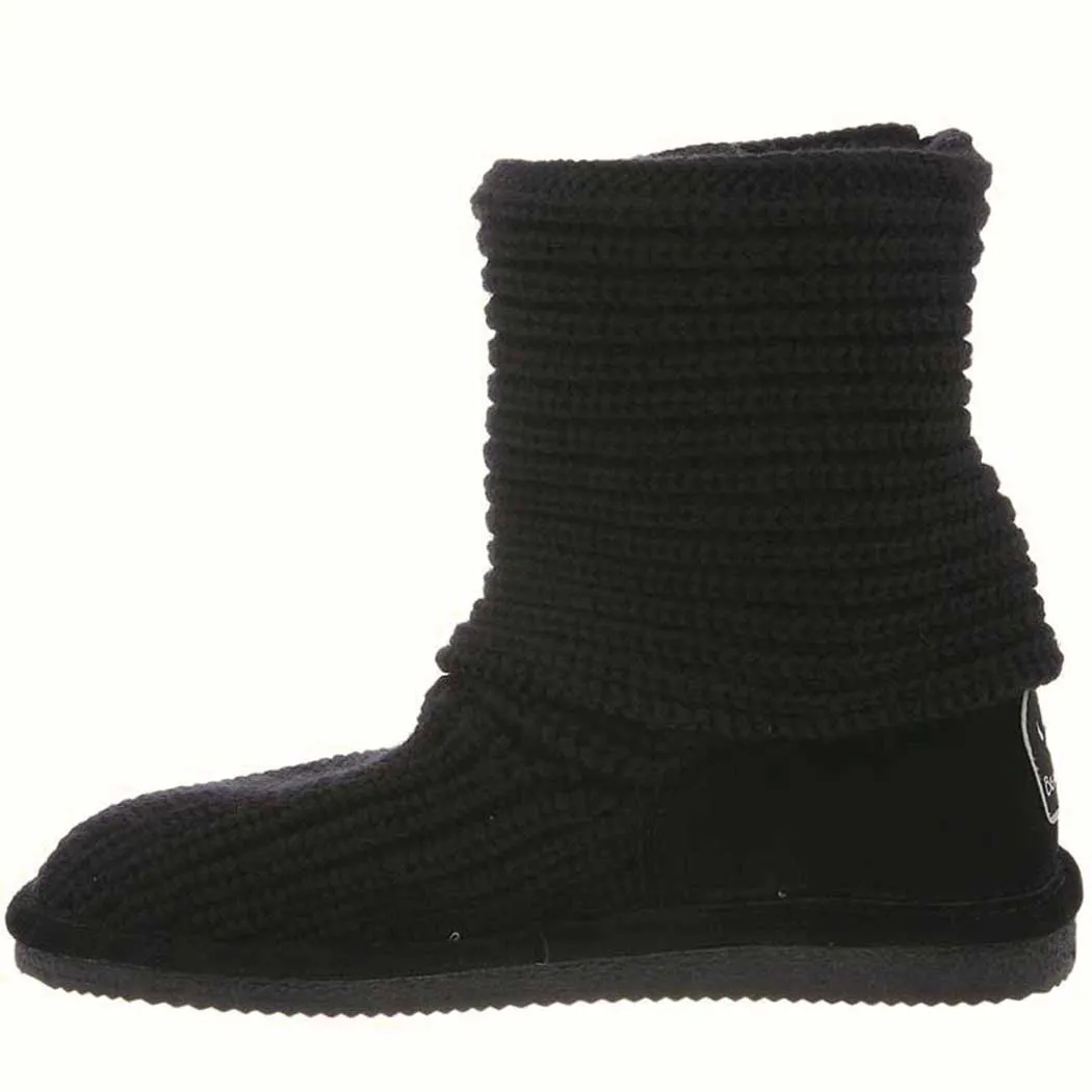 Bearpaw Knit Tall Boot Black (Women's)