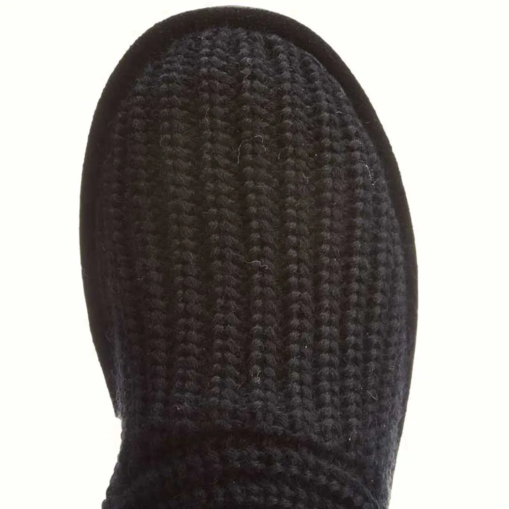 Bearpaw Knit Tall Boot Black (Women's)