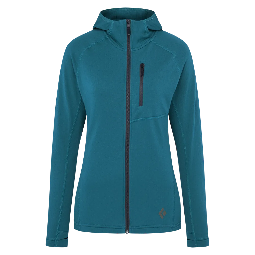 Black Diamond Women's Coefficient Fleece Hoody | Womens Midlayers & Fleece Jackets | BananaFingers