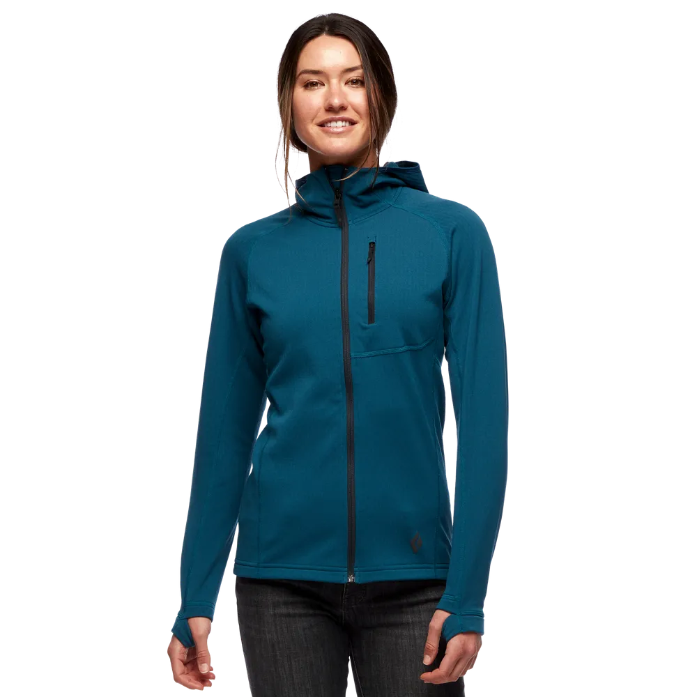 Black Diamond Women's Coefficient Fleece Hoody | Womens Midlayers & Fleece Jackets | BananaFingers