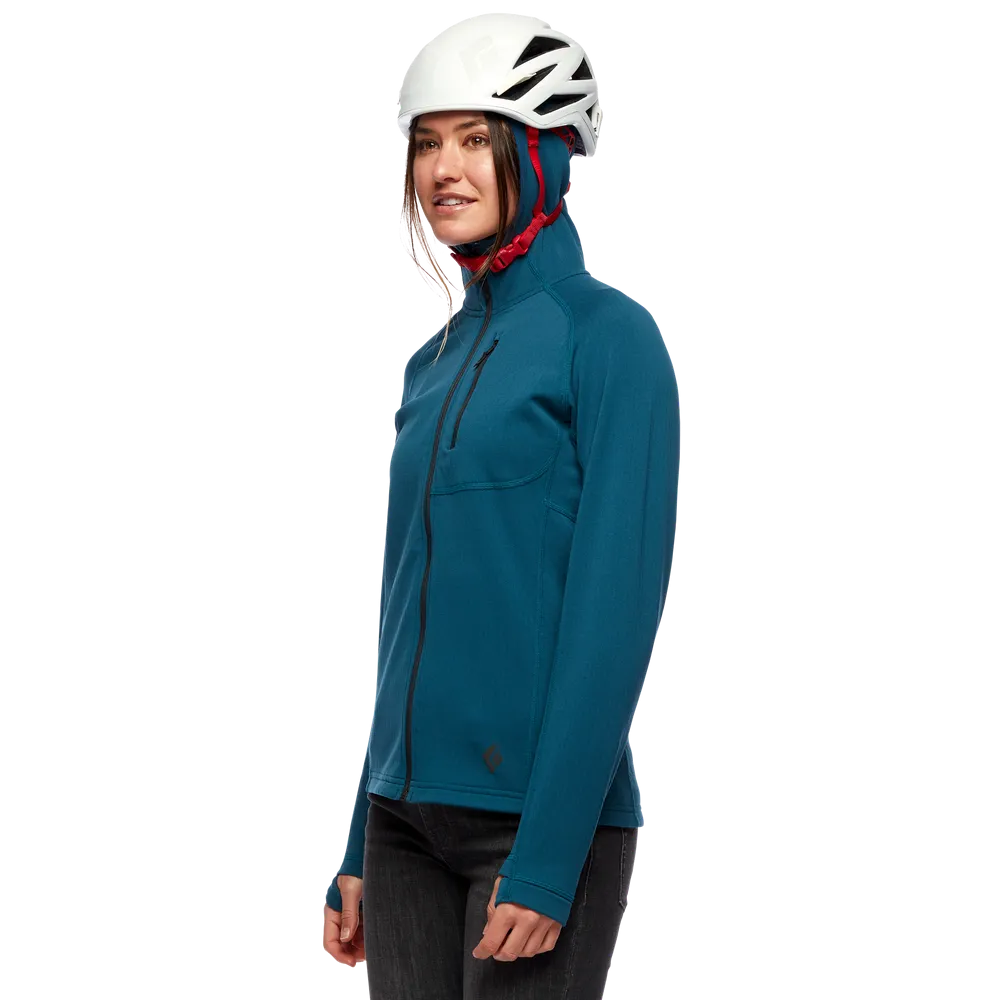 Black Diamond Women's Coefficient Fleece Hoody | Womens Midlayers & Fleece Jackets | BananaFingers