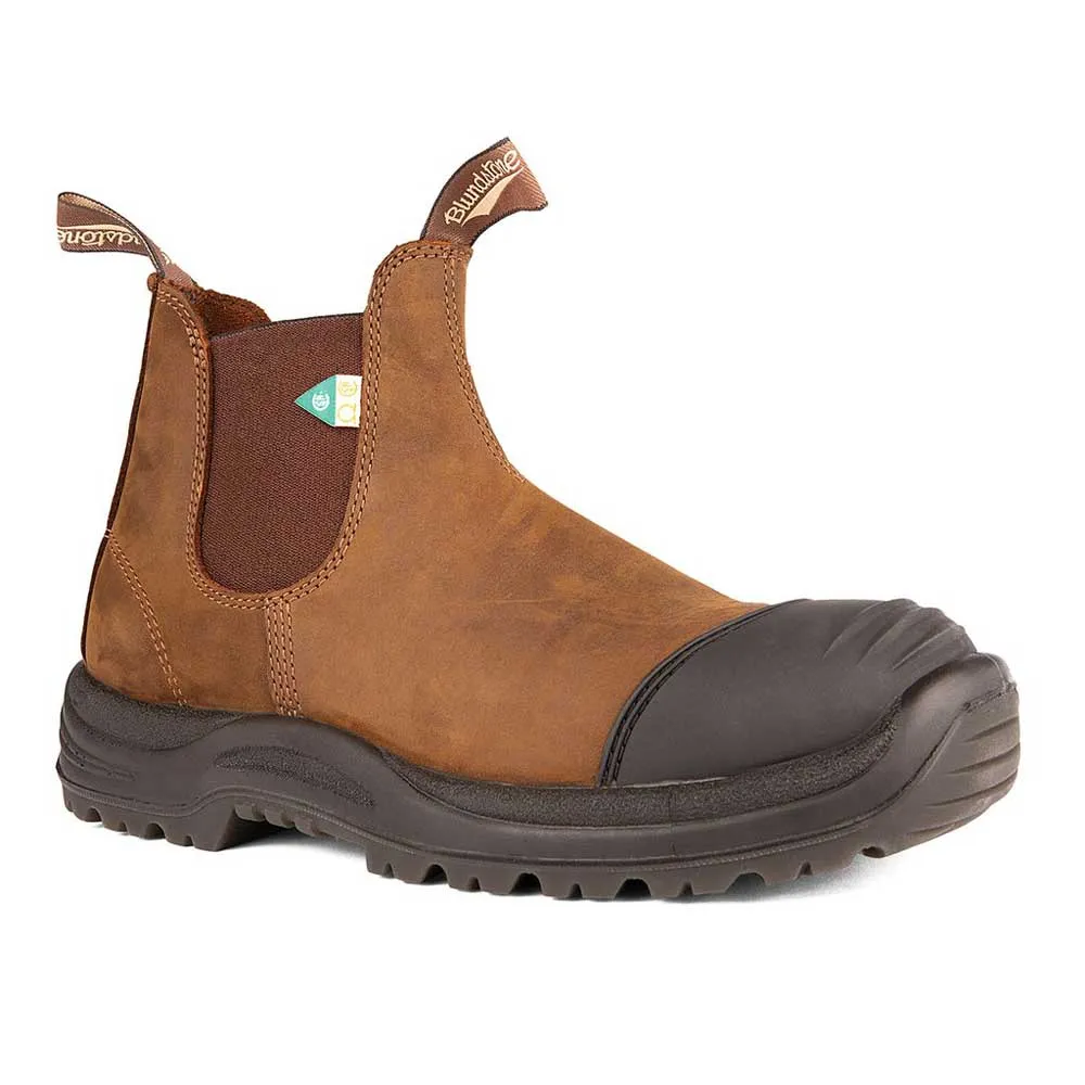 Blundstone 169 - Work & Safety Boot Rubber Toe Cap Saddle Brown - A One Clothing