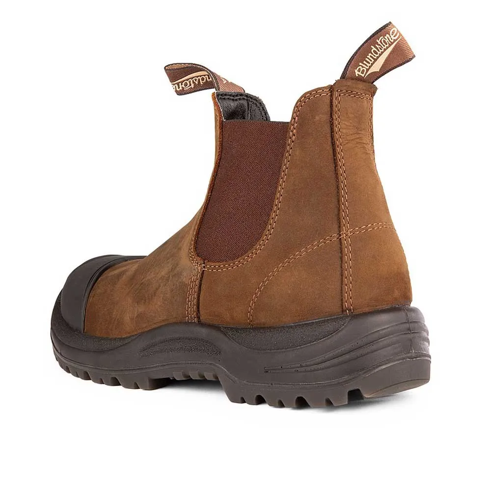 Blundstone 169 - Work & Safety Boot Rubber Toe Cap Saddle Brown - A One Clothing