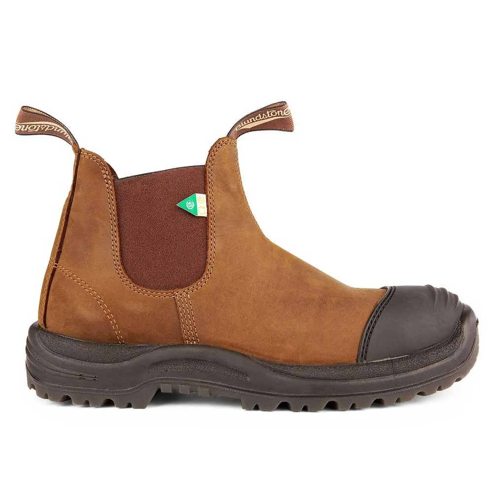 Blundstone 169 - Work & Safety Boot Rubber Toe Cap Saddle Brown - A One Clothing