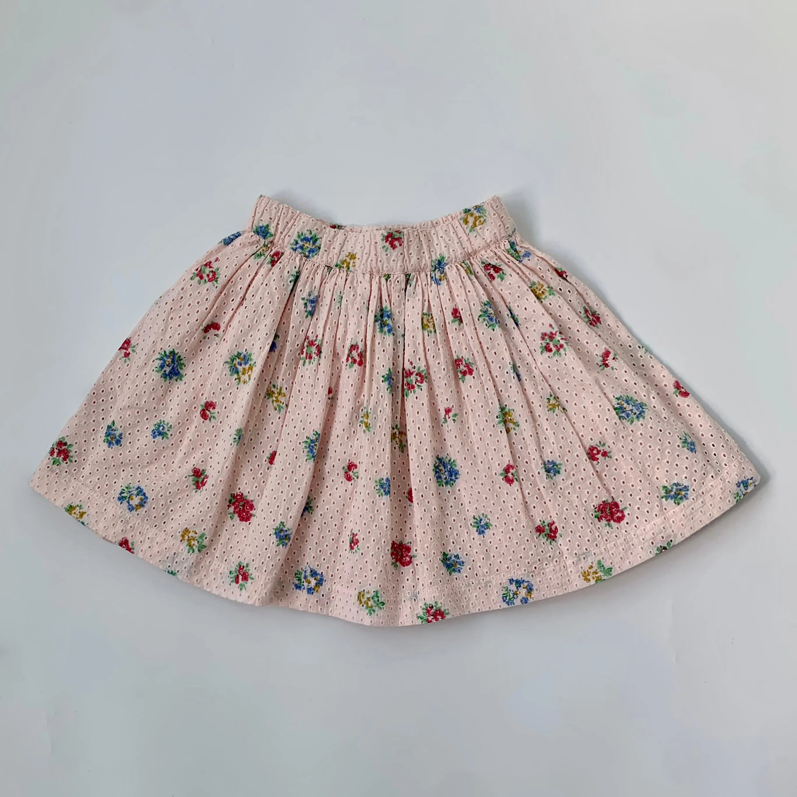 Bonpoint Pink Floral Broderie Anglaise Skirt: 6 Years (Brand New)