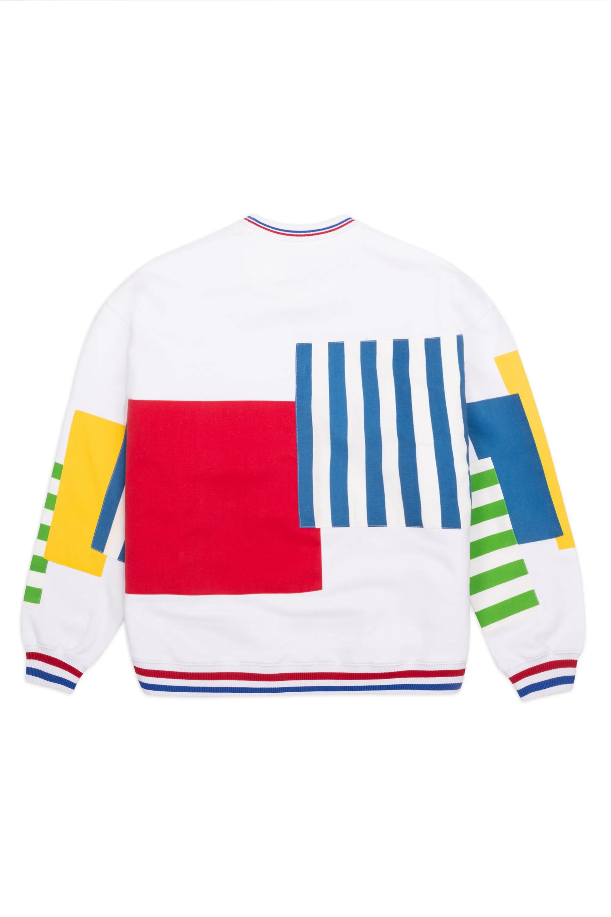 Box Paneled Crew Neck