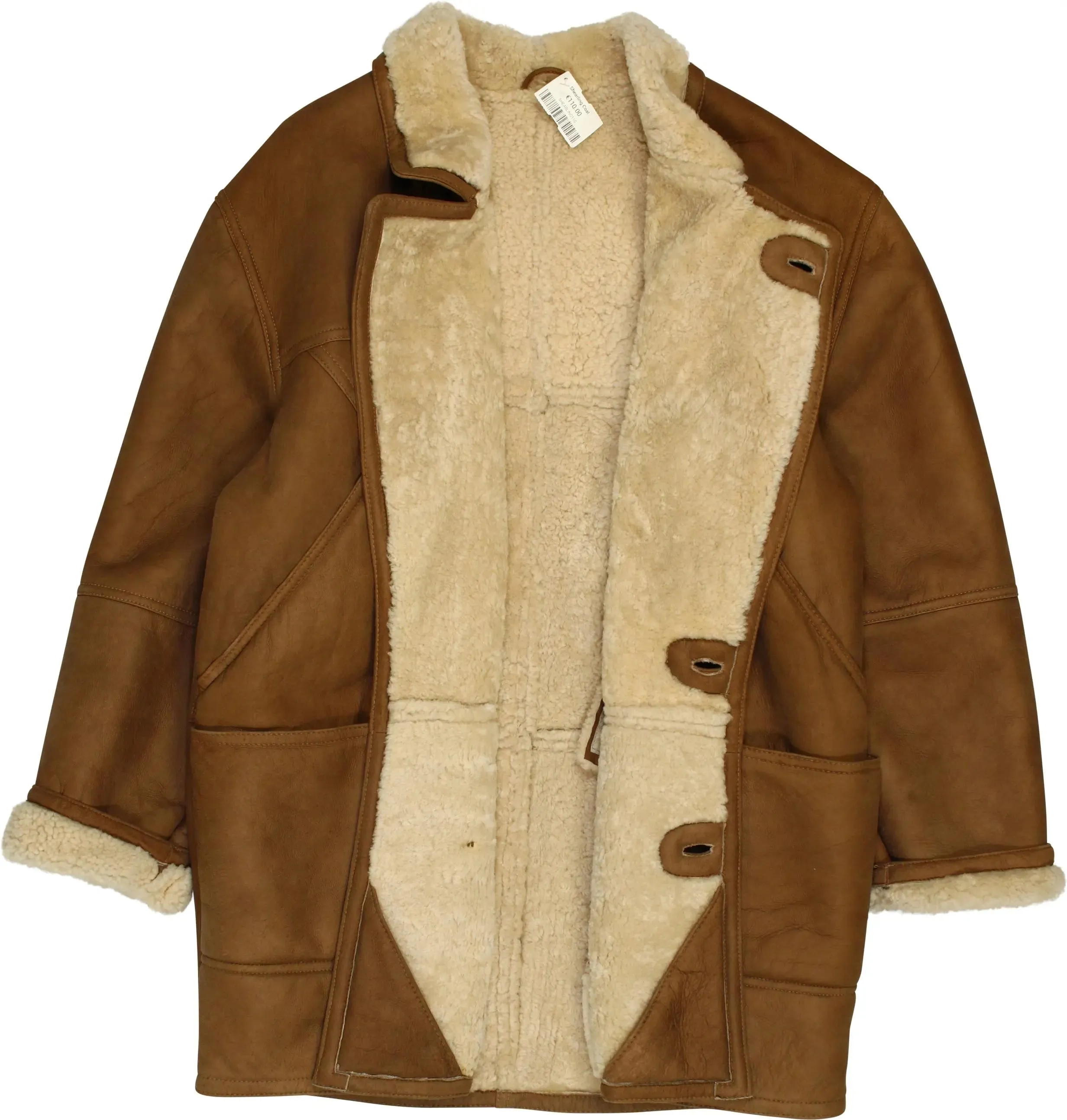 Brown shearling coat | ThriftTale