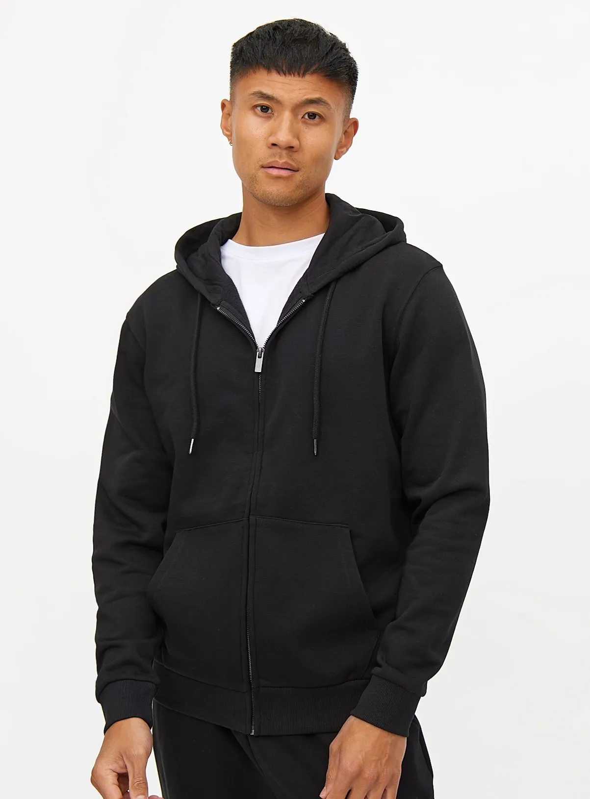 Buy Black Classic Zip-Through Hoodie XL | Sweatshirts and hoodies | Tu