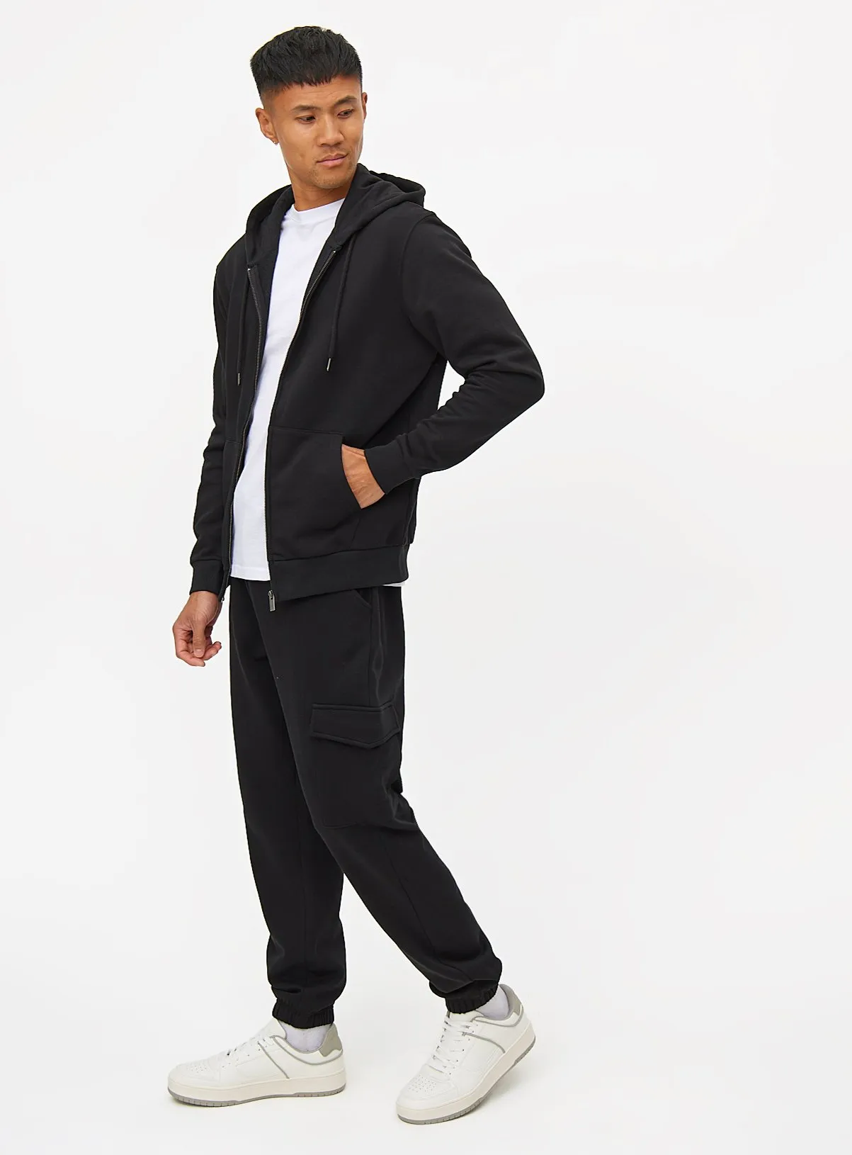 Buy Black Classic Zip-Through Hoodie XL | Sweatshirts and hoodies | Tu