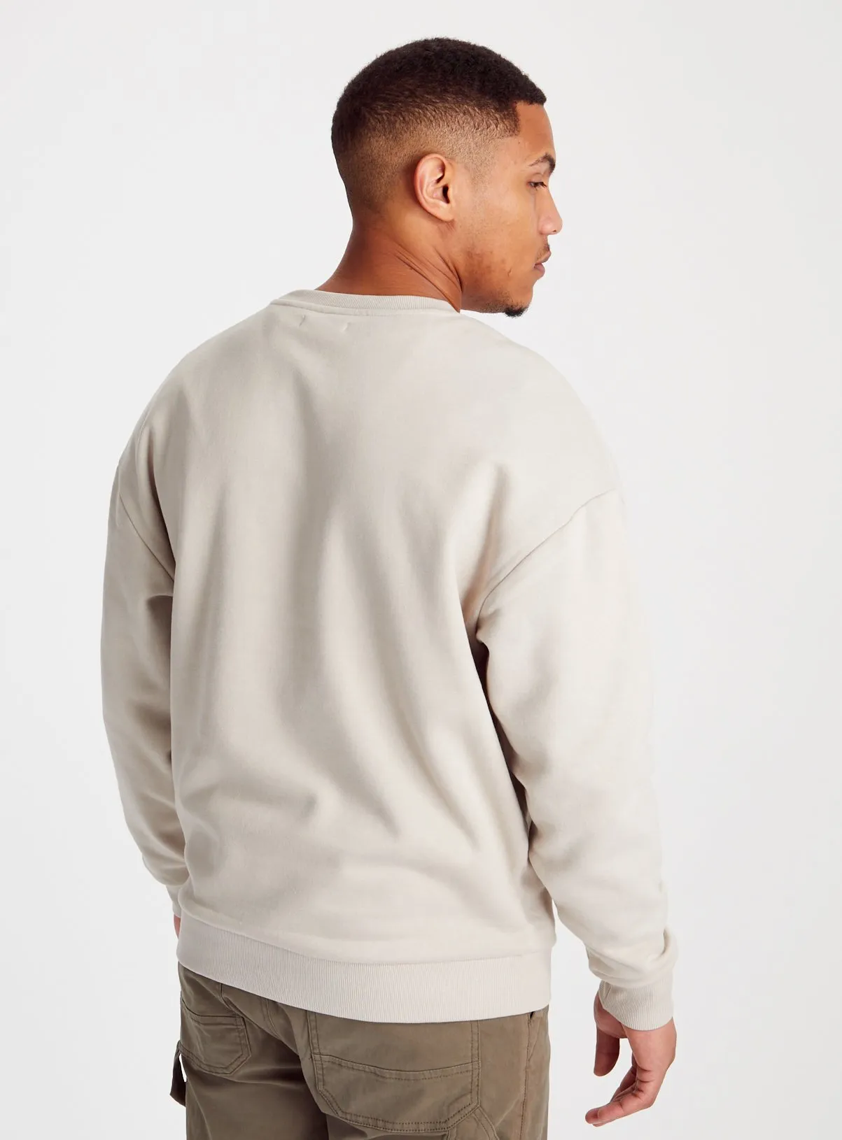 Buy Grey Dropped Shoulder Sweatshirt M | Sweatshirts and hoodies | Tu