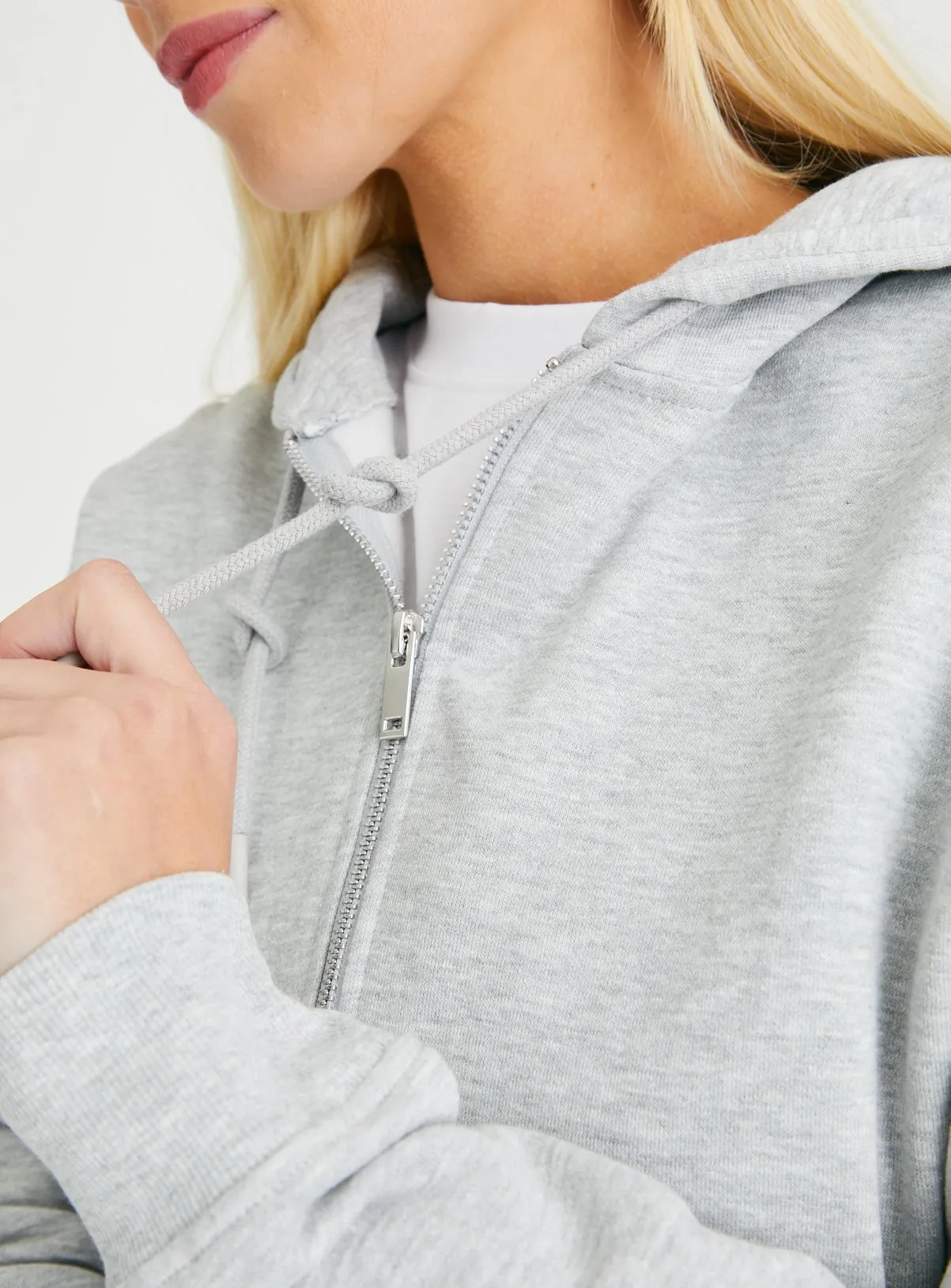 Buy Grey Marl Zip-Through Hoodie  M | Hoodies and sweatshirts | Tu