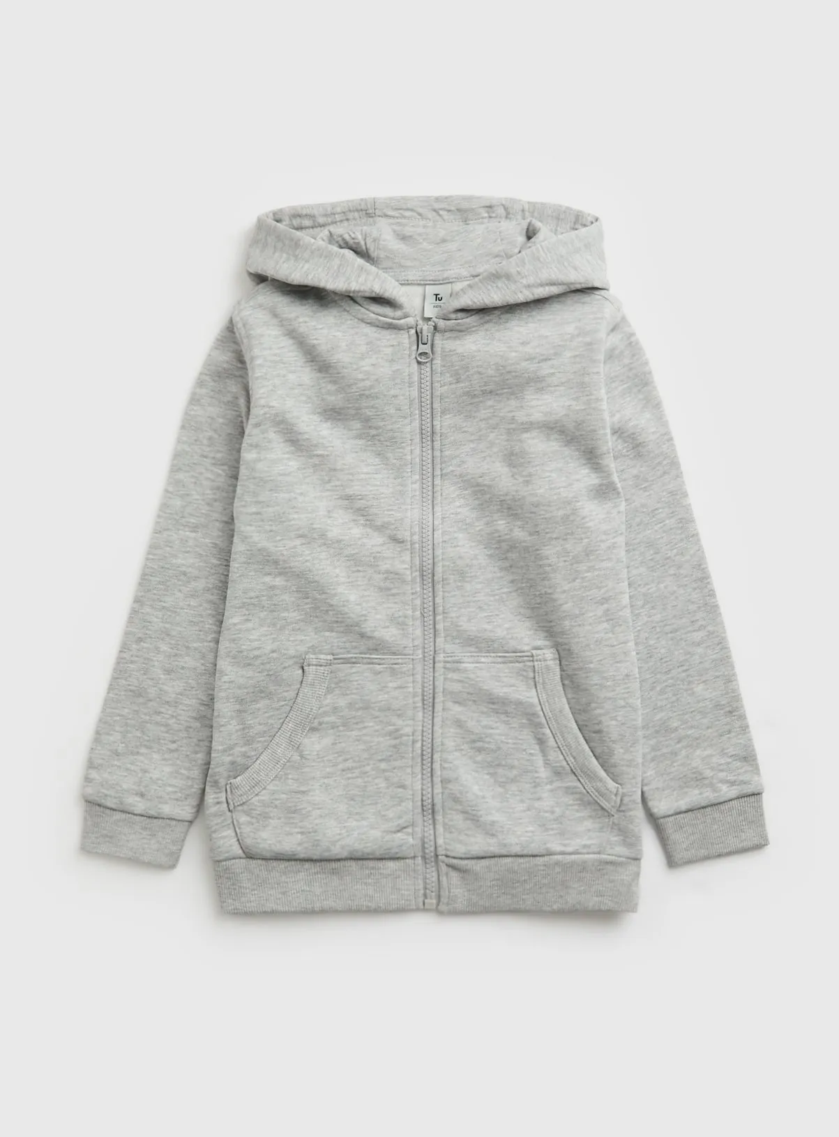 Buy Grey Zip Through Hoodie 7 years | Jumpers and hoodies | Tu