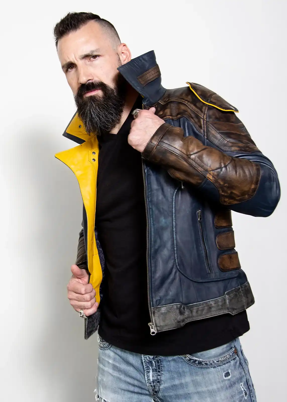 Buy Mens Zane Vault Hunter Borderlands 3 Leather Jacket - Gaming