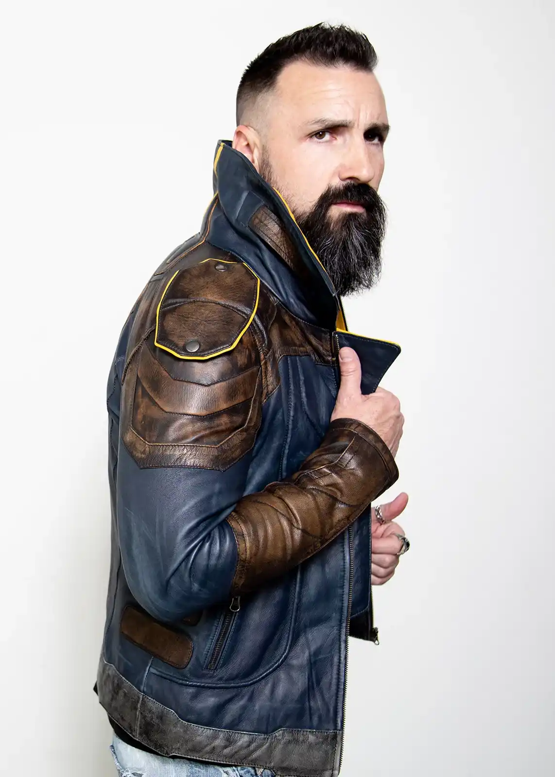 Buy Mens Zane Vault Hunter Borderlands 3 Leather Jacket - Gaming