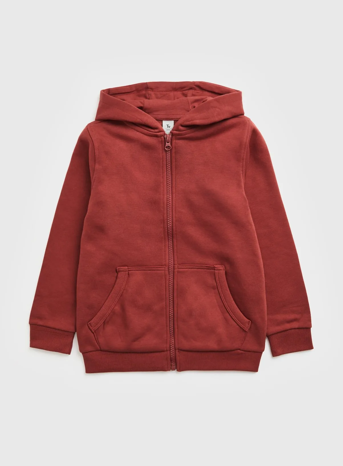 Buy Red Zip Through Hoodie 12 years | Jumpers and hoodies | Tu