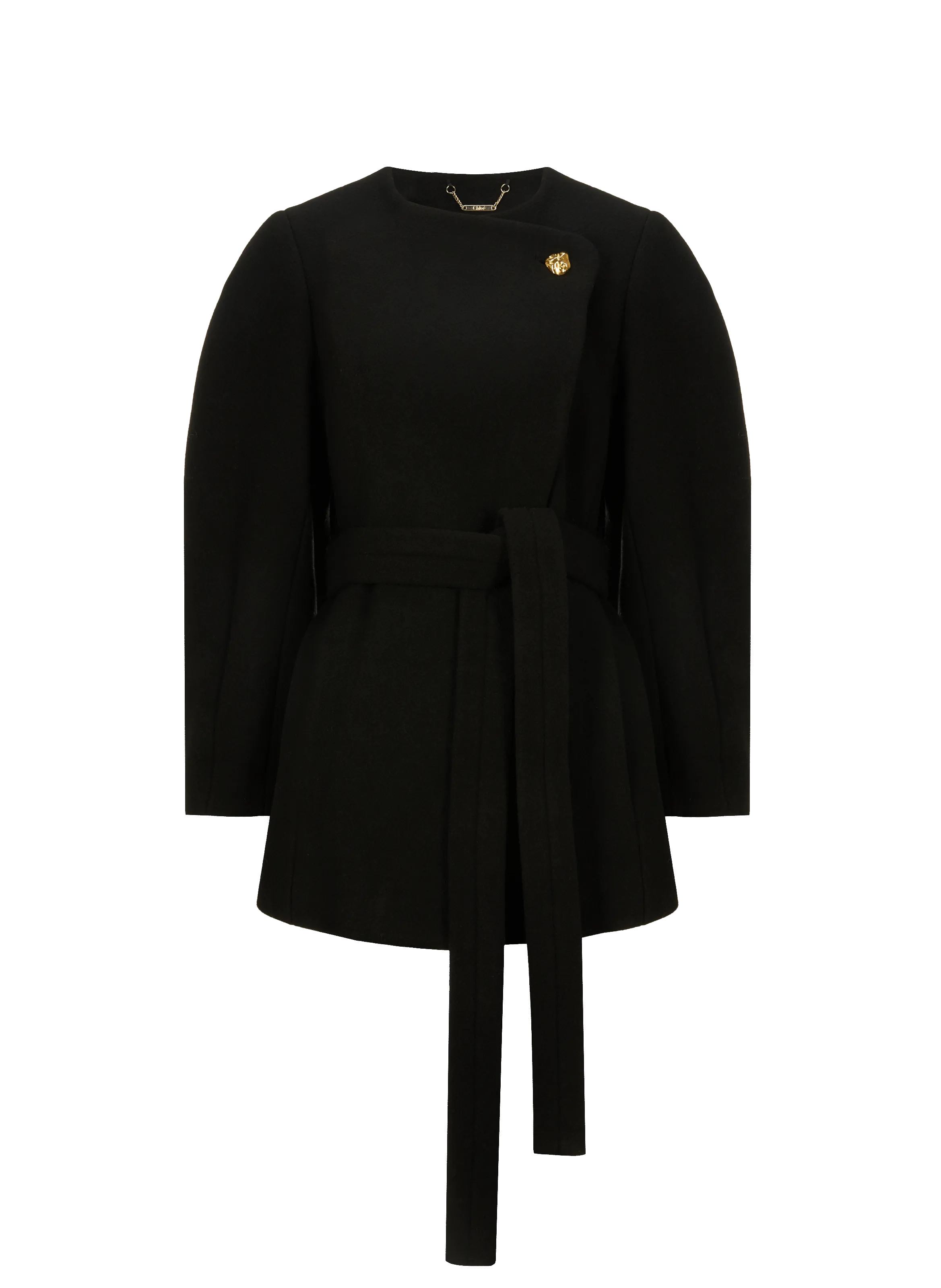 CHLOÉ  Wool coat - Black