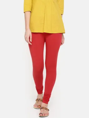 Churidar Leggings-Light Red