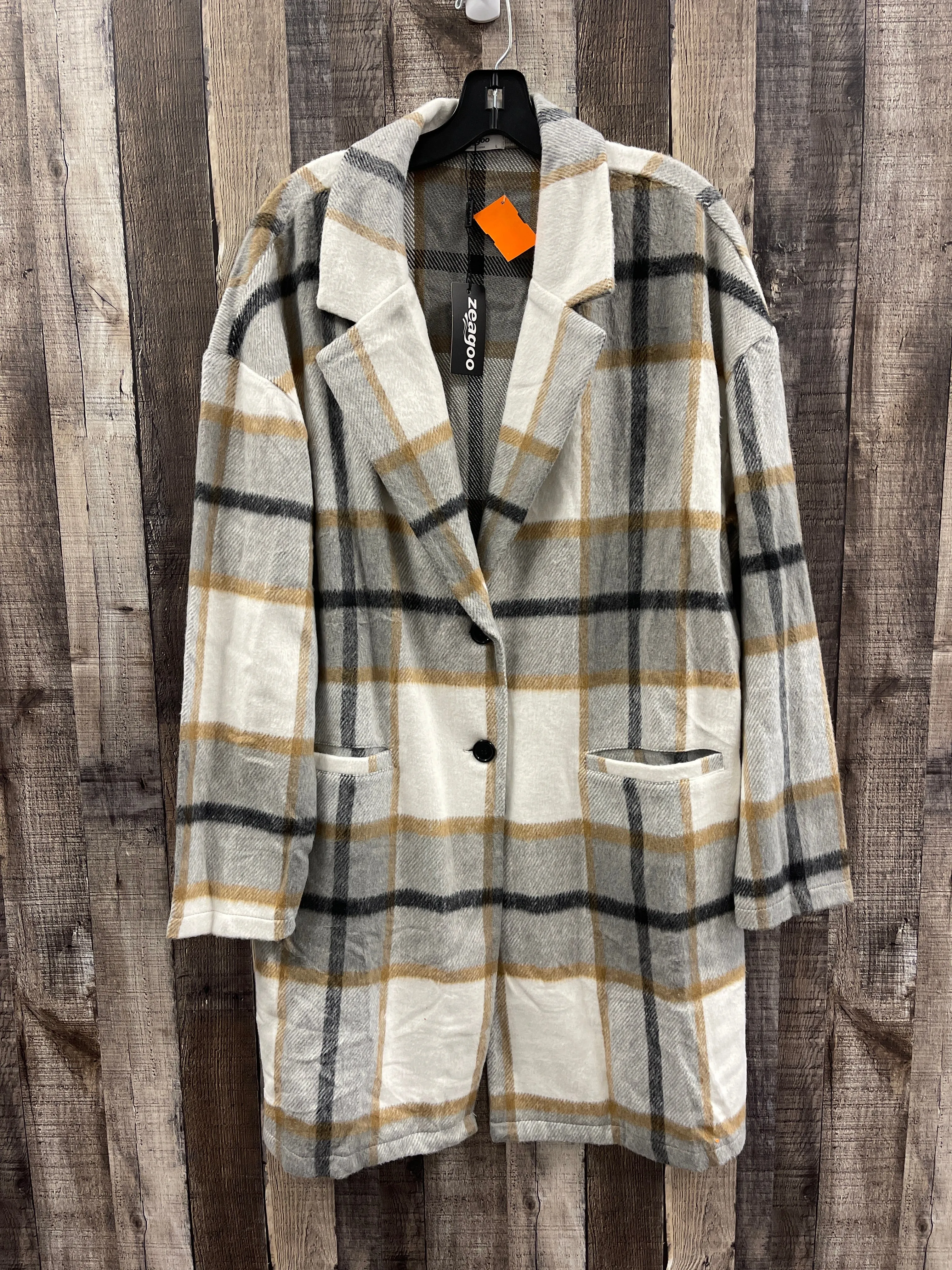 Coat Other By Cme In Plaid Pattern, Size: L