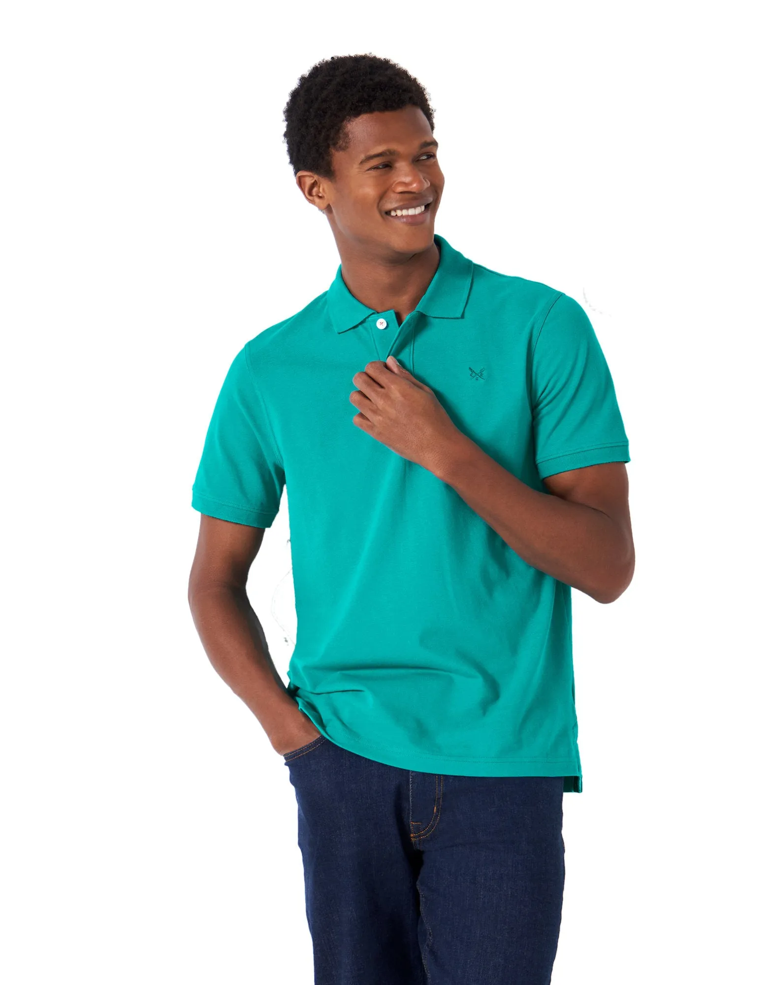 Crew Clothing Mens Pique Polo Shirt 'Classic Pique Polo' - Short Sleeved