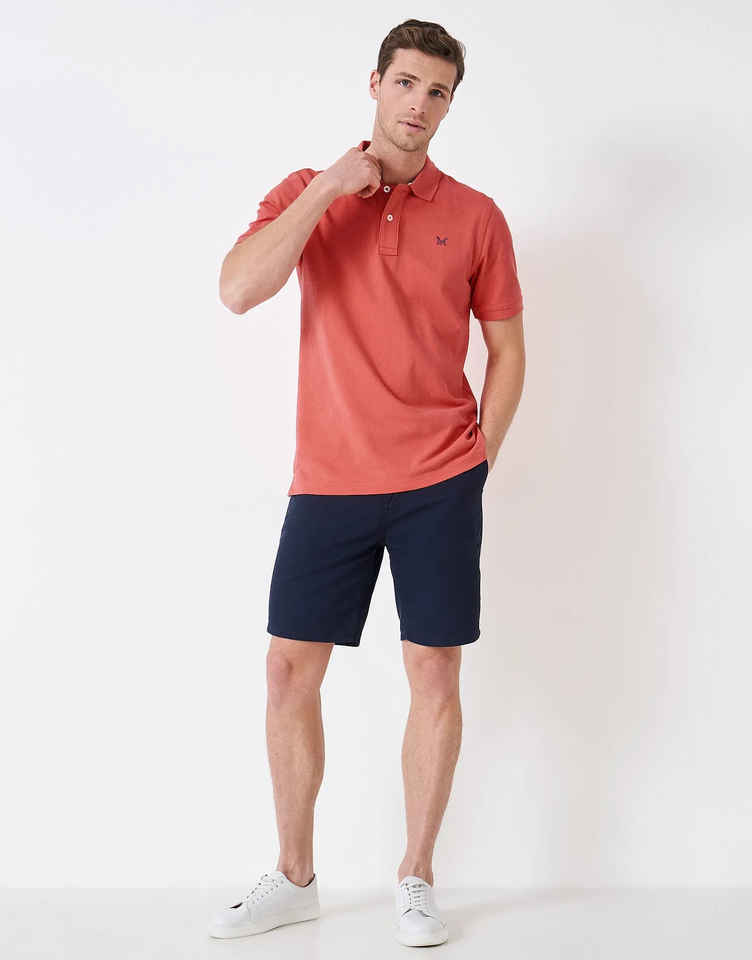 Crew Clothing Mens Pique Polo Shirt 'Classic Pique Polo' - Short Sleeved