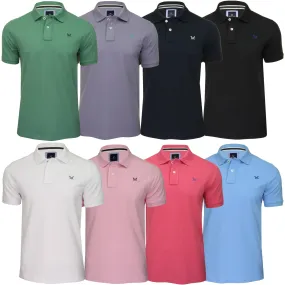 Crew Clothing Mens Pique Polo Shirt 'Classic Pique Polo' - Short Sleeved