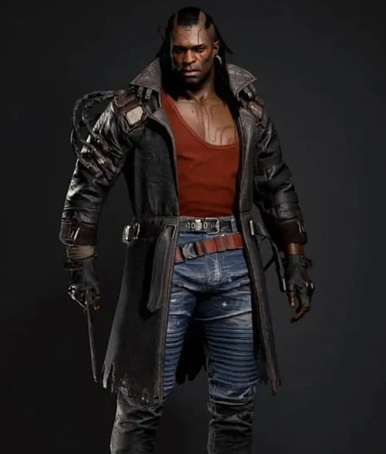 Cyberpunk 2077 Placide Leather Coat - Men's Leather Coat