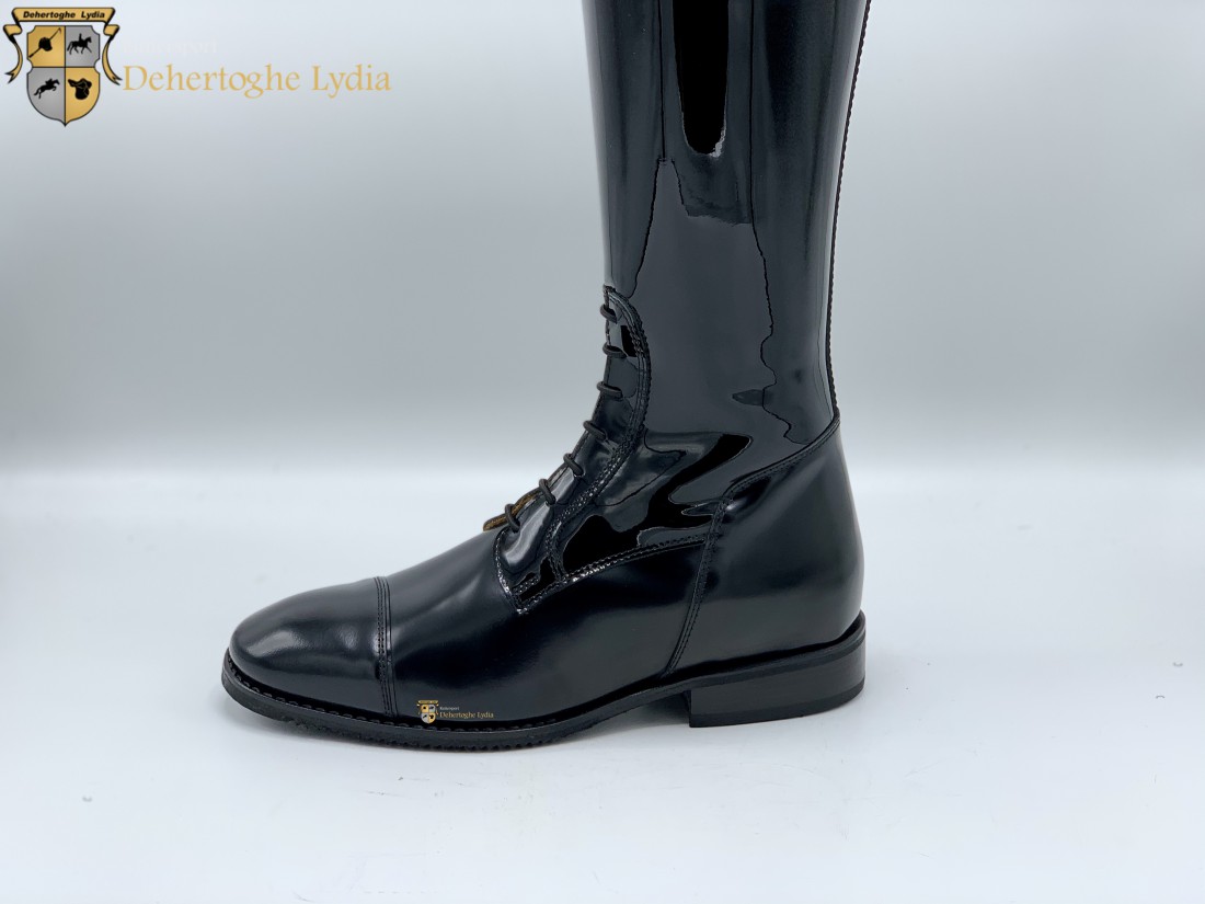 DeNiro Bellini riding boots Shiny Black