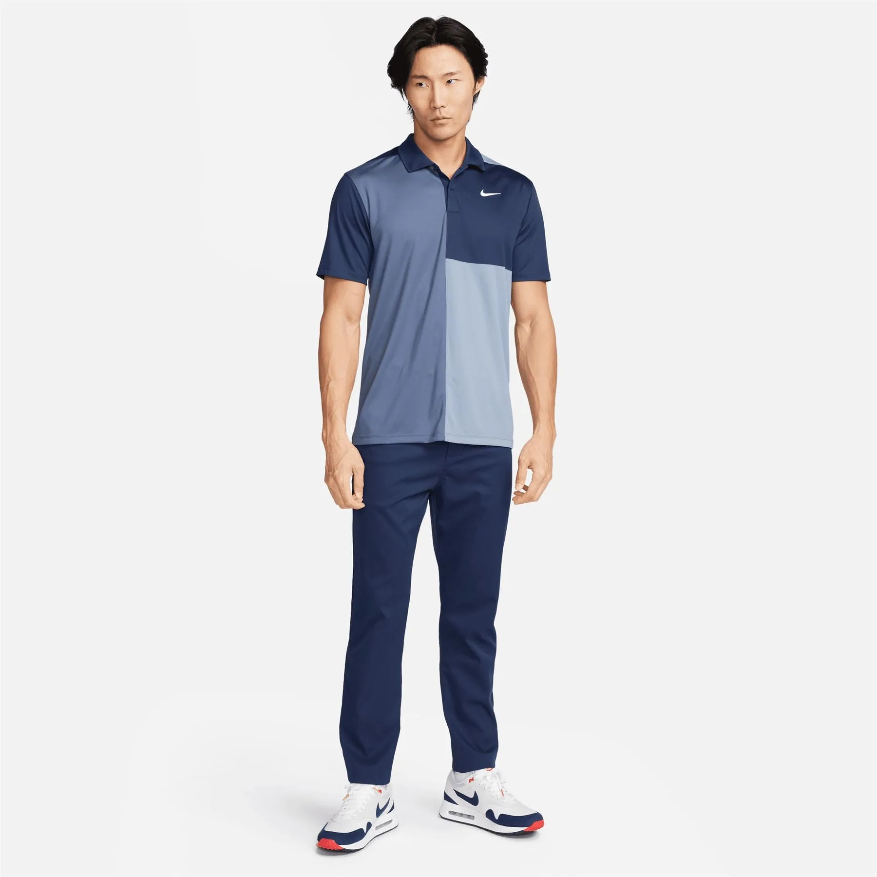 Dri-FIT Victory+ Colour Blocked Polo Navy/Slate - SS24