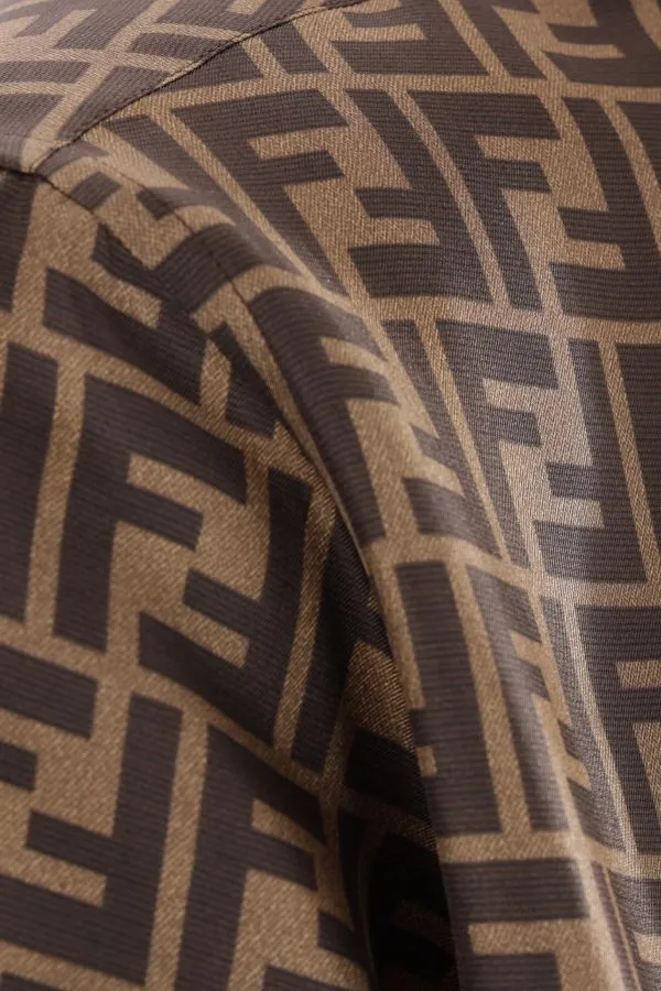 FENDI  |Silk Logo Luxury Shirts