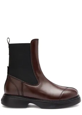 GANNI Leather Chelsea boots  -                         -                     -                