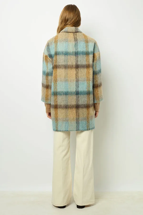 Gerard Darel LEONILLE WIDE CHECK COAT