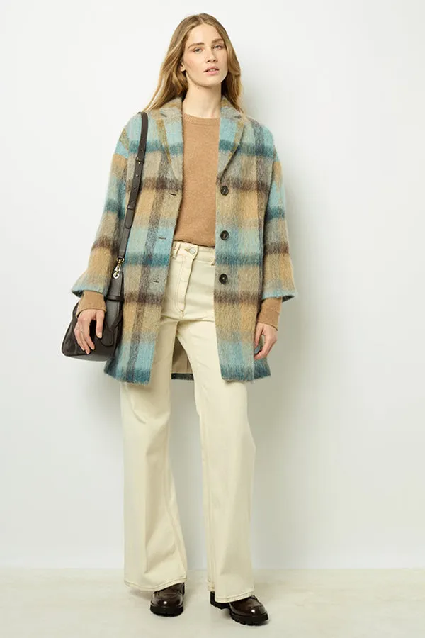 Gerard Darel LEONILLE WIDE CHECK COAT