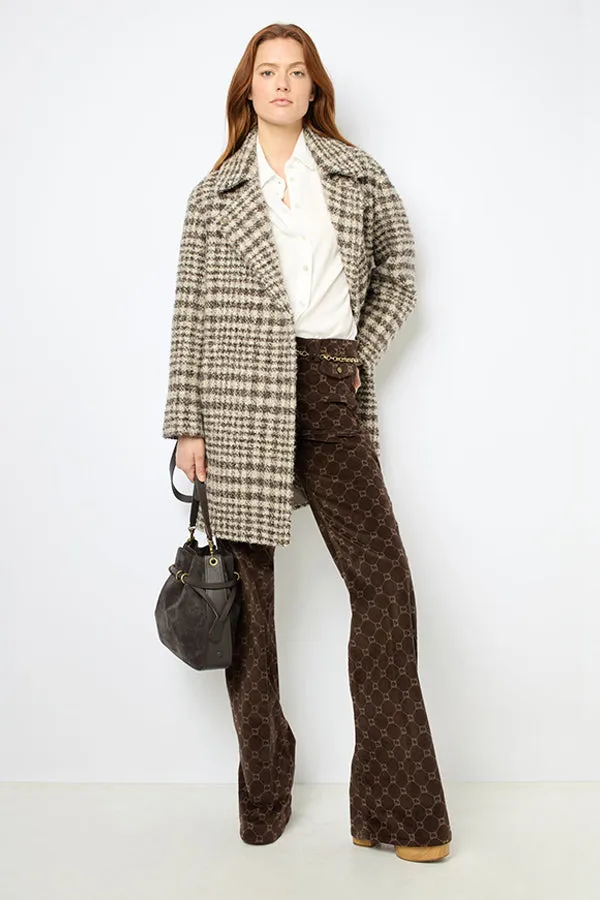 Gerard Darel LEOPOLDINE CHECK COAT