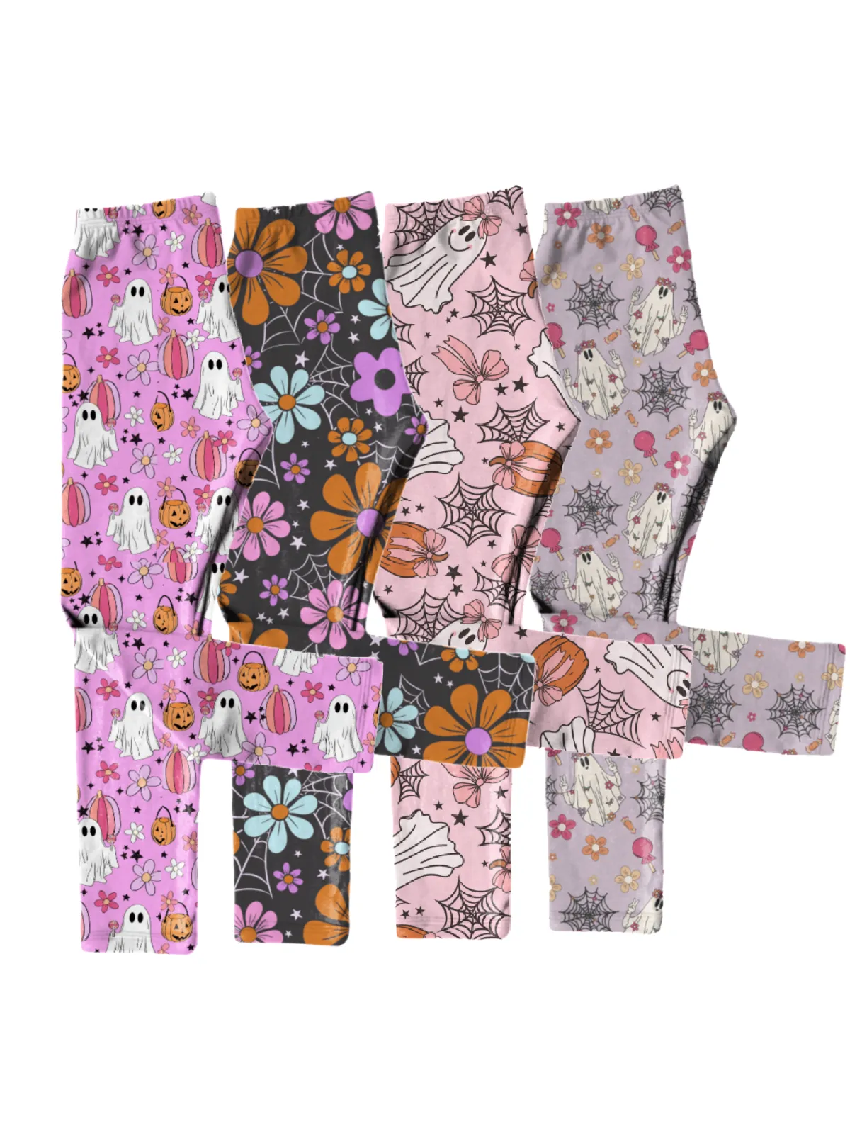 Girls Halloween Leggings - Spooky Cute