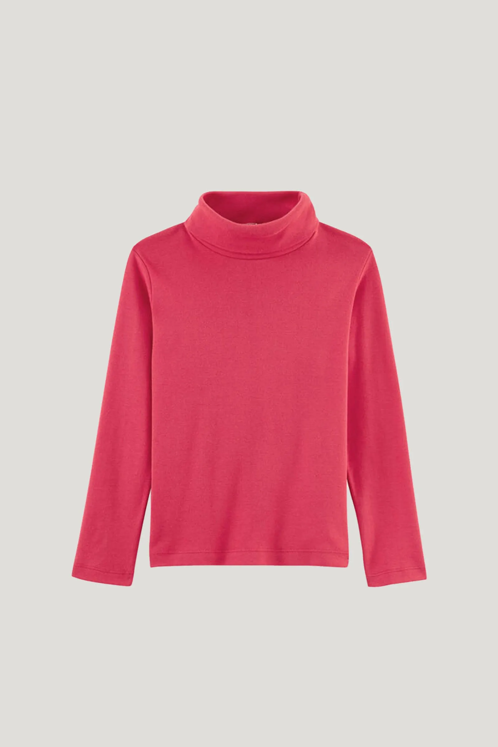 Girl's Pink Long Sleeve Turtle Neck Under Shirt