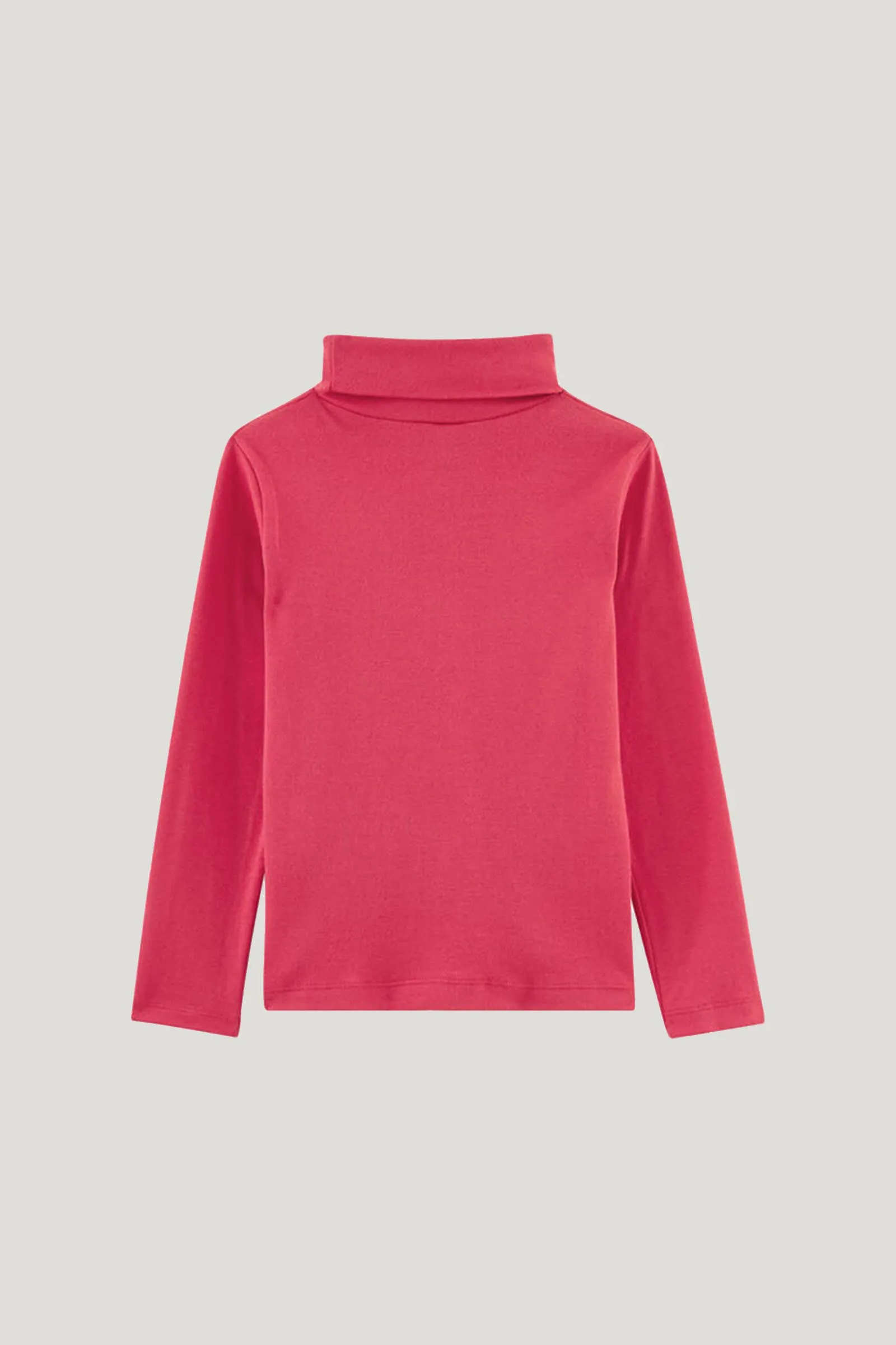 Girl's Pink Long Sleeve Turtle Neck Under Shirt