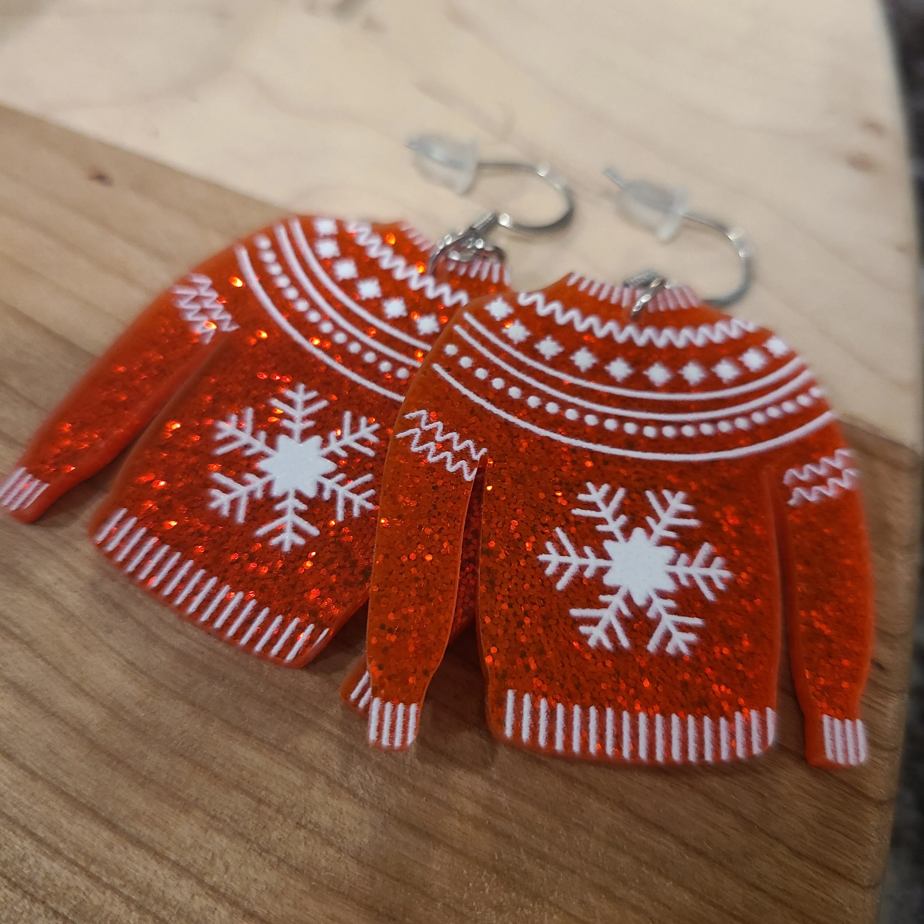 Handmade Ugly Sweater Earrings - Great Gift for Holidays