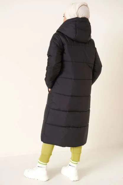 Hooded Long Puffer Coat