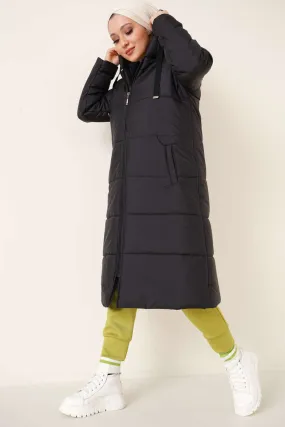 Hooded Long Puffer Coat