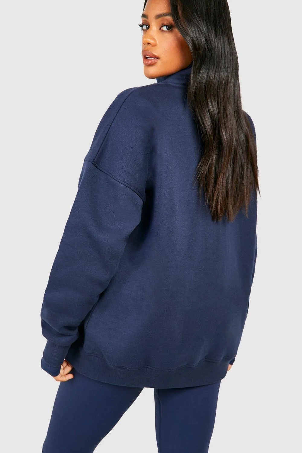 Hoodies & Sweatshirts | Dsgn Studio Applique Oversized Half Zip Sweatshirt | boohoo